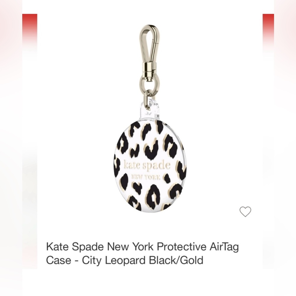 NEW Kate Spade new york protective case animal print air tag case